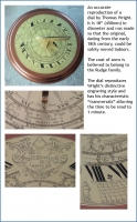 An accurate reproduction of a dial by Thomas Wright.