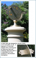 An East-West dial designed by Harriet James.